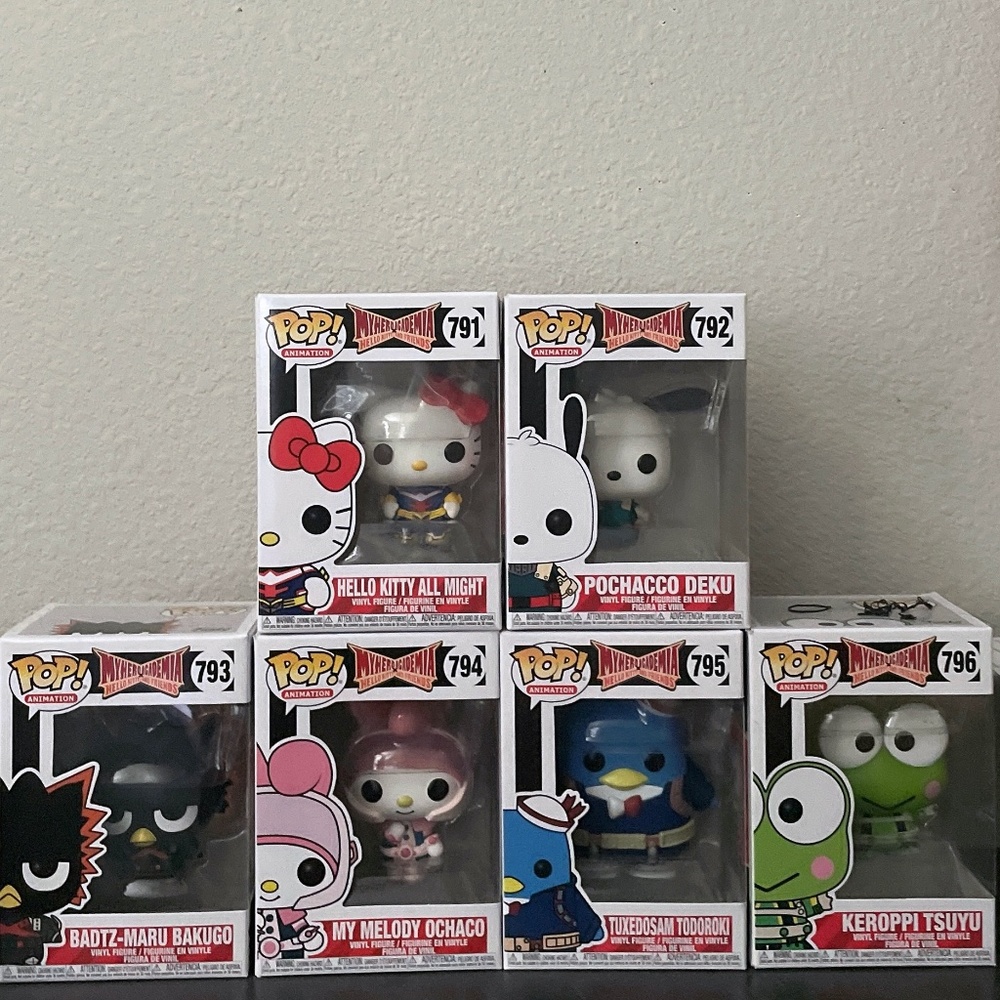 My Hero Academia sanrio funko pop set